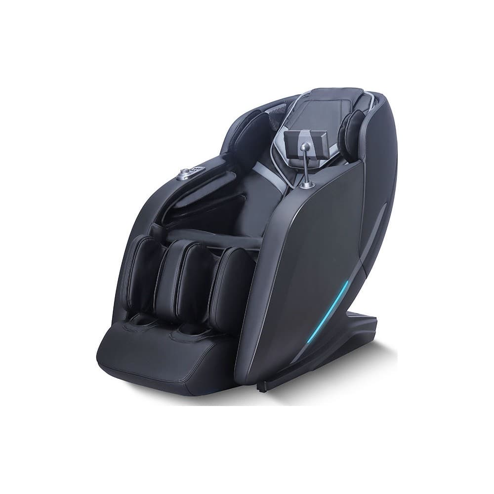 Z372 Plus massage chair in black, three-quarter view